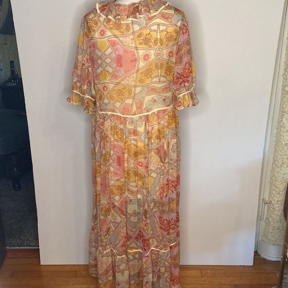 Free People Dress Free Spirit BoHo Floral Maxi Dress - Picture 6 of 15